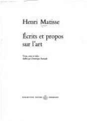 book cover of Ecrits et propos sur l'art by Henri Matisse