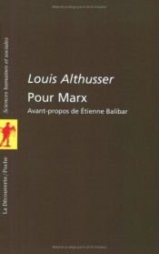 book cover of Pour Marx by Louis Althusser