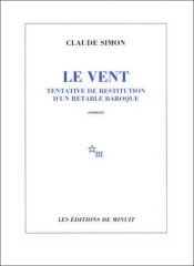 book cover of The wind by Claude Simon