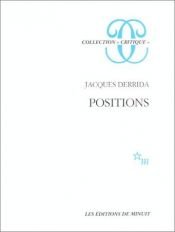 book cover of Positions by Jacques Derrida