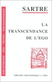 book cover of La Transcendance de l'égo by Jean-Paul Sartre