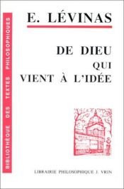 book cover of De Dieu qui vient à l'idée by Emmanuel Levinas