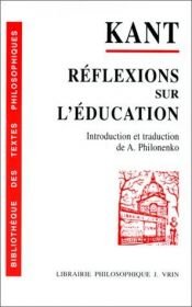 book cover of Réflexions sur l'éducation by Emmanuel Kant