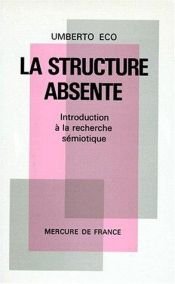 book cover of La structure absente by Umberto Eco