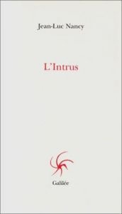 book cover of L'intrus by Jean-Luc Nancy