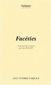 book cover of Facéties by וולטר