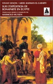 book cover of Sur l'expédition de Bonaparte en Egypte by Vivant Denon