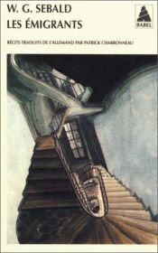 book cover of Les emigrants by W. G. Sebald