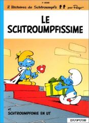 book cover of Supersmurfen och Smurfoni i C-dur by Peyo