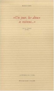 book cover of Un jour, les dieux se retirent... by Jean-Luc Nancy