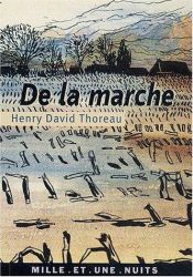 book cover of De la marche by Henry David Thoreau