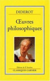 book cover of Oeuvres Philosophiques by Denis Diderot
