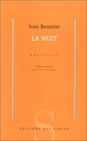 book cover of La nuit nouvelles by Ivan Bunin