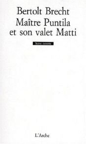 book cover of Maître Puntila et son valet Matti by Bertolt Brecht