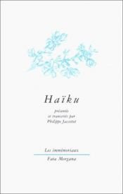 book cover of Haïku by Philippe Jaccottet