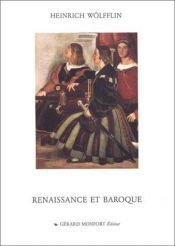 book cover of Renaissance and Baroque by Heinrich Wolfflin