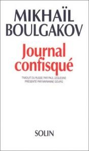 book cover of Journal confisqué by Miĥail Bulgakov