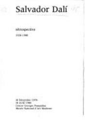 book cover of Salvador Dali. Retrospektive 1920 - 1980. by Salvador Dali