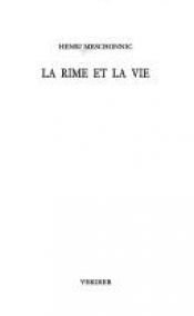 book cover of La rime et la vie by Henri Meschonnic