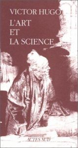book cover of L'art et la science by Виктор Гюго