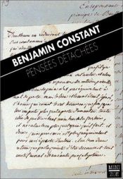 book cover of Pensées détachées by Benjamin Constant de Rebecque