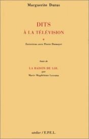 book cover of Dits à la télévision : Entretiens avec Pierre Dumayet by مارغريت دوراس