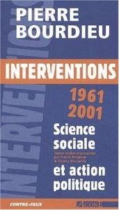 book cover of Interventions 1961-2001 by 피에르 부르디외