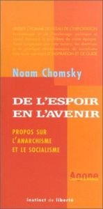 book cover of De l'espoir en l'avenir by نعوم تشومسكي