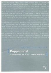 book cover of Poppermost. Considérations sur la mort de Paul McCartney by Pacôme Thiellement