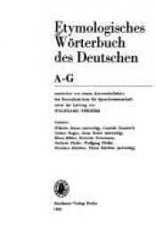 book cover of Etymologisches Wörterbuch des Deutschen. Bd. 1. A - G by Wolfgang Pfeifer