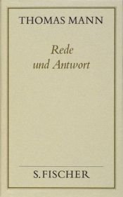 book cover of Rede und Antwort by Τόμας Μαν