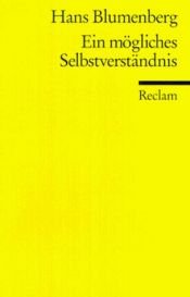 book cover of Ein mögliches Selbstverständnis by Hans Blumenberg