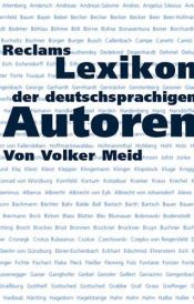 book cover of Reclams Lexikon der deutschsprachigen Autoren by Volker Meid