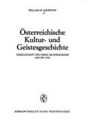 book cover of Österreichische Kultur- und Geistesgeschichte by William M. Johnston