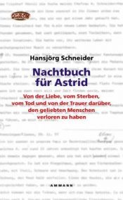 book cover of Nachtbuch für Astrid by Hansjörg Schneider