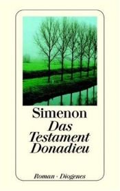 book cover of Das Testament Donadieu by Georges Simenon