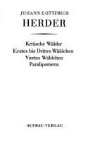 book cover of Kritische Wälder by JG Herder