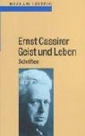 book cover of Geist und Leben by Ernst Cassirer