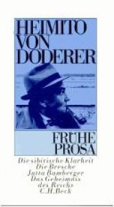 book cover of Frühe Prosa by Heimito von Doderer