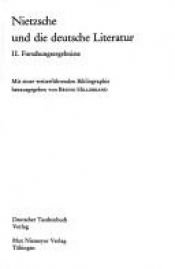 book cover of Nietzsche und die deutsche Literatur II. Forschungsergebnisse. by Frīdrihs Nīče