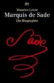 book cover of Marquis de Sade by Maurice Lever