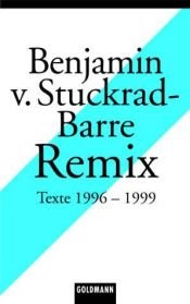 book cover of Remix by Benjamin von Stuckrad-Barre