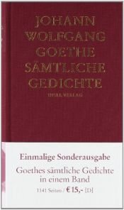 book cover of Sämtliche Gedichte in einem Band by 约翰·沃尔夫冈·冯·歌德