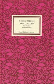 book cover of Boccaccio. Der Dichter des Dekameron. by ヘルマン・ヘッセ