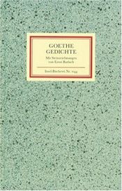 book cover of Gedichte : in vier Bänden der Insel-Bücherei [1]. [...] by योहान वुल्फगांग फान गेटे