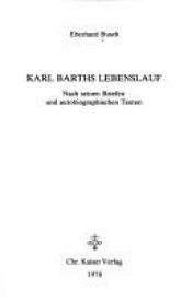 book cover of Karl Barths Lebenslauf by Eberhard Busch