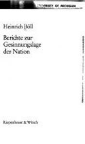 book cover of Berichte zur Gesinnungslage der Nation by هاينريش بول