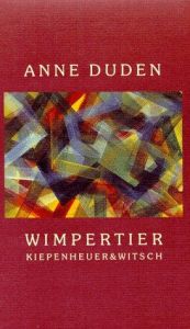 book cover of Wimpertier by Anne Duden