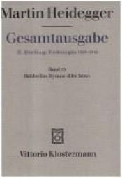 book cover of Gesamtausgabe Abt. 2 Vorlesungen Bd. 53. Hölderlins Hymne 'Der Ister'. by Martin Heidegger