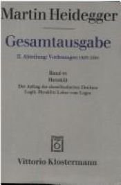 book cover of Gesamtausgabe, Kt, Bd.55, Heraklit by Martin Heidegger